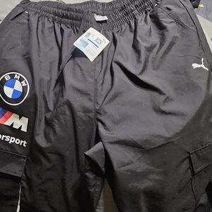 Puma pants with BMW Motorsport logo